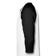 Diamond Hands Unisex Raglan - white/black