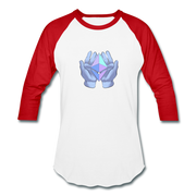 Diamond Hands Unisex Raglan - white/red