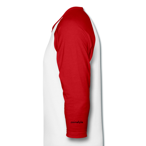 Diamond Hands Unisex Raglan - white/red