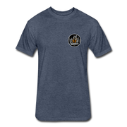Blockchain Crusader Small Logo Tee - heather navy