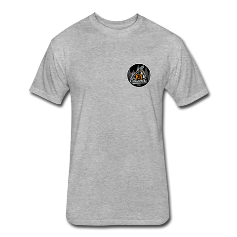 Blockchain Crusader Small Logo Tee - heather gray
