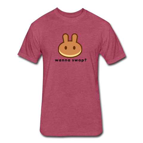 Wanna Swap T-Shirt - heather burgundy