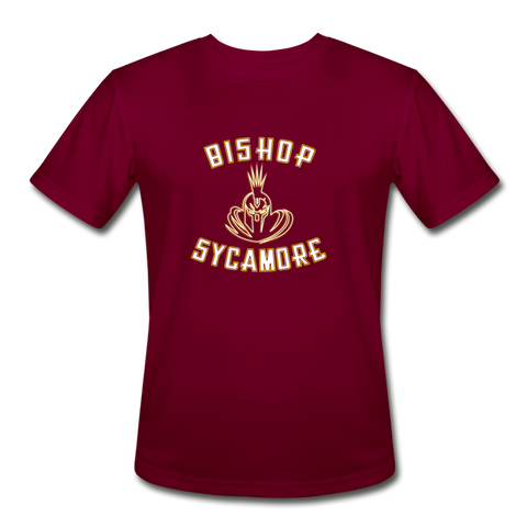 Men’s Moisture Wicking Performance T-Shirt - burgundy