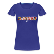 Women’s T-Shirt - DANGER CLOSE ALPHA BLACK - royal blue
