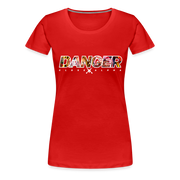 Women’s T-Shirt - DANGER CLOSE ALPHA BLACK - red