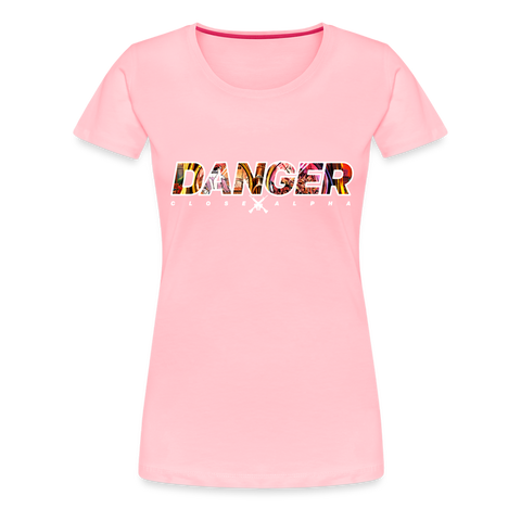 Women’s T-Shirt - DANGER CLOSE ALPHA BLACK - pink