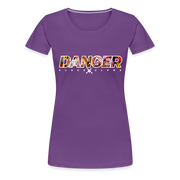 Women’s T-Shirt - DANGER CLOSE ALPHA BLACK - purple