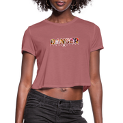 Women's Crypto Croptop - DCA (Dark) w NFT Character (Back) - mauve