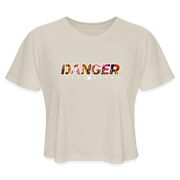 Women's Crypto Croptop - DCA (Dark) w NFT Character (Back) - dust