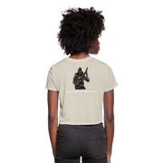 Women's Crypto Croptop - DCA (Dark) w NFT Character (Back) - dust