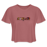 Women’s Crop Top - DANGER CLOSE ALPHA (Light) - mauve