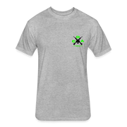 DCA Logo Crypto T-Shirt w NFT Character (Back) - heather gray