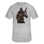 DCA Logo Crypto T-Shirt w NFT Character (Back) - heather gray
