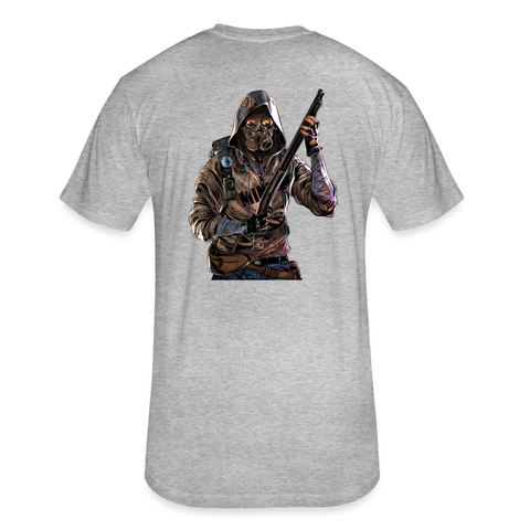 DCA Logo Crypto T-Shirt w NFT Character (Back) - heather gray