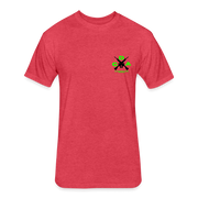DCA Logo Crypto T-Shirt w NFT Character (Back) - heather red