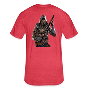 DCA Logo Crypto T-Shirt w NFT Character (Back) - heather red