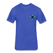 DCA Logo Crypto T-Shirt w NFT Character (Back) - heather royal