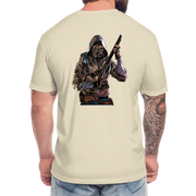 DCA Logo Crypto T-Shirt w NFT Character (Back) - heather cream