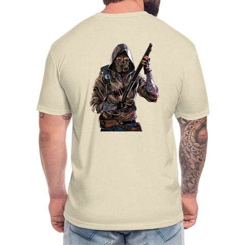 DCA Logo Crypto T-Shirt w NFT Character (Back) - heather cream