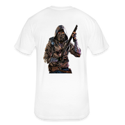 Men's Gas Mask T-shirt w NFT Character (Back) - white