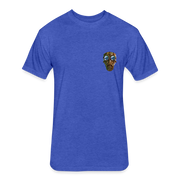 Men's Gas Mask T-shirt w NFT Character (Back) - heather royal