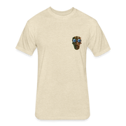 Men's Gas Mask T-shirt w NFT Character (Back) - heather cream