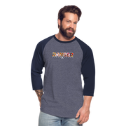 Danger Close Alpha - Crypto Baseball T-shirt - (Dark) - heather blue/navy