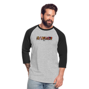 Danger Close Alpha - Baseball T-Shirt (Light) - heather gray/black