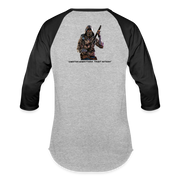 Danger Close Alpha - Baseball T-Shirt (Light) - heather gray/black