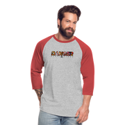 Danger Close Alpha - Baseball T-Shirt (Light) - heather gray/red