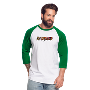 Danger Close Alpha - Baseball T-Shirt (Light) - white/kelly green