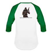 Danger Close Alpha - Baseball T-Shirt (Light) - white/kelly green