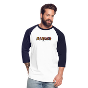 Danger Close Alpha - Baseball T (Light) - Question Everything (Back) - white/navy