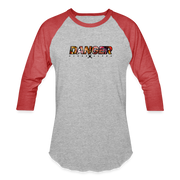 Danger Close Alpha - Baseball T (Light) - Question Everything (Back) - heather gray/red