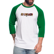 Danger Close Alpha - Baseball T (Light) - Question Everything (Back) - white/kelly green