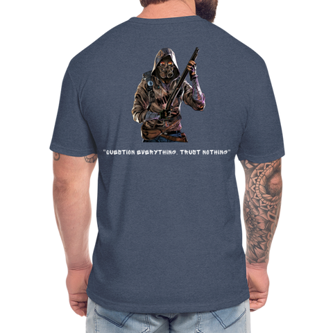 DANGER CLOSE ALPHA (Dark) w NFT Character (Back) - heather navy