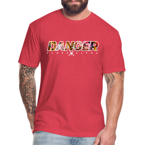 DANGER CLOSE ALPHA (Dark) w NFT Character (Back) - heather red