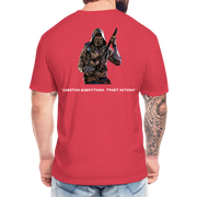 DANGER CLOSE ALPHA (Dark) w NFT Character (Back) - heather red