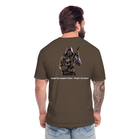 DANGER CLOSE ALPHA (Dark) w NFT Character (Back) - heather espresso