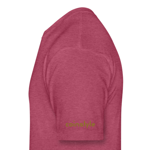 Bitcoin is Gold x enaeram - Bitcoin T-shirt - heather burgundy