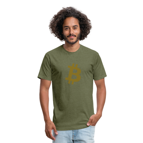 Bitcoin is Gold x enaeram - Bitcoin T-shirt - heather military green